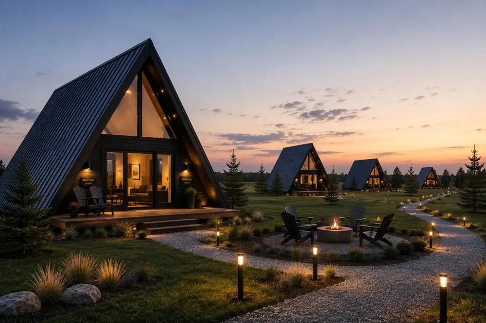 Cabin gathering area